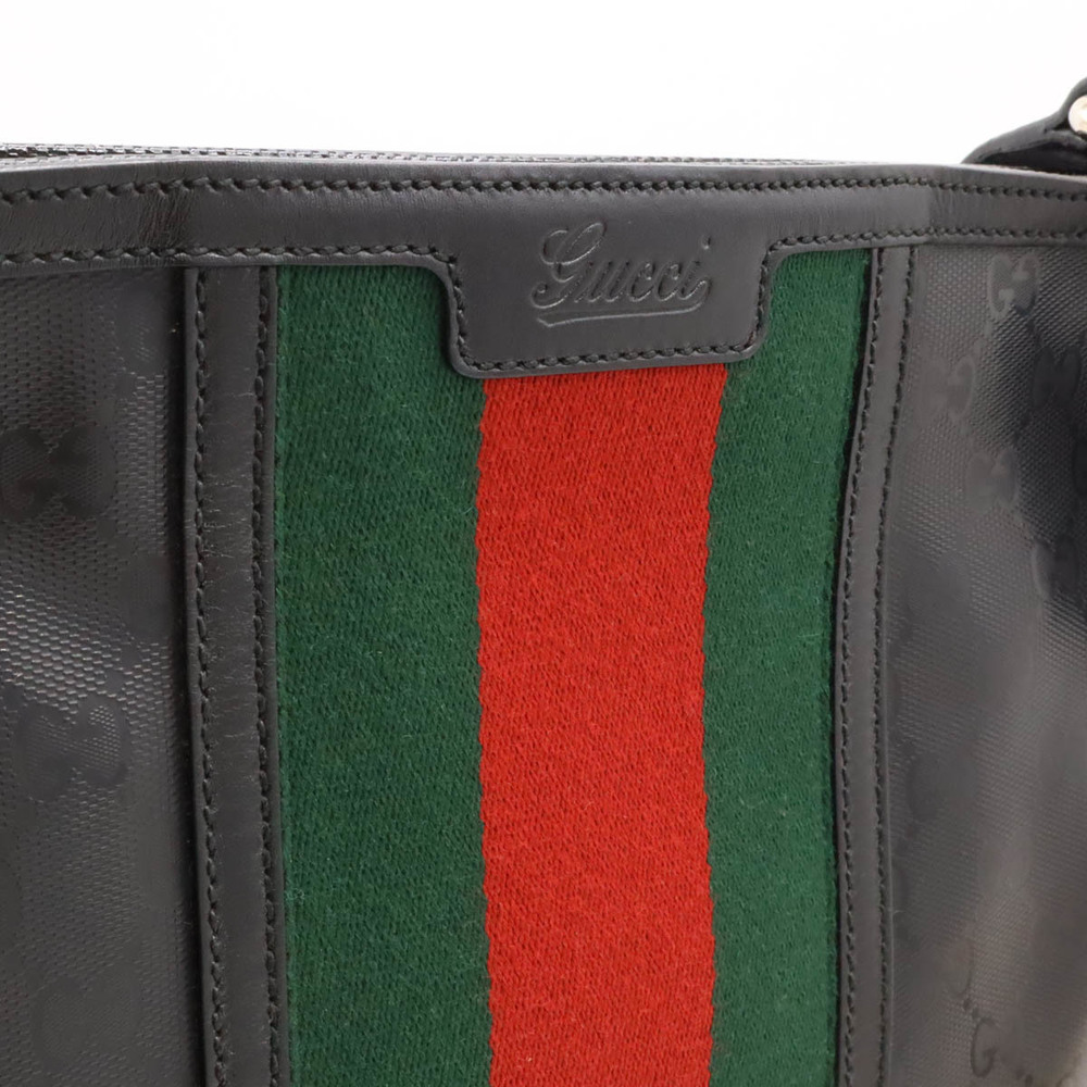 Gucci Crossbody Collaboration Implime Fiat GG Leather Bag Black - Picture 5 of 9